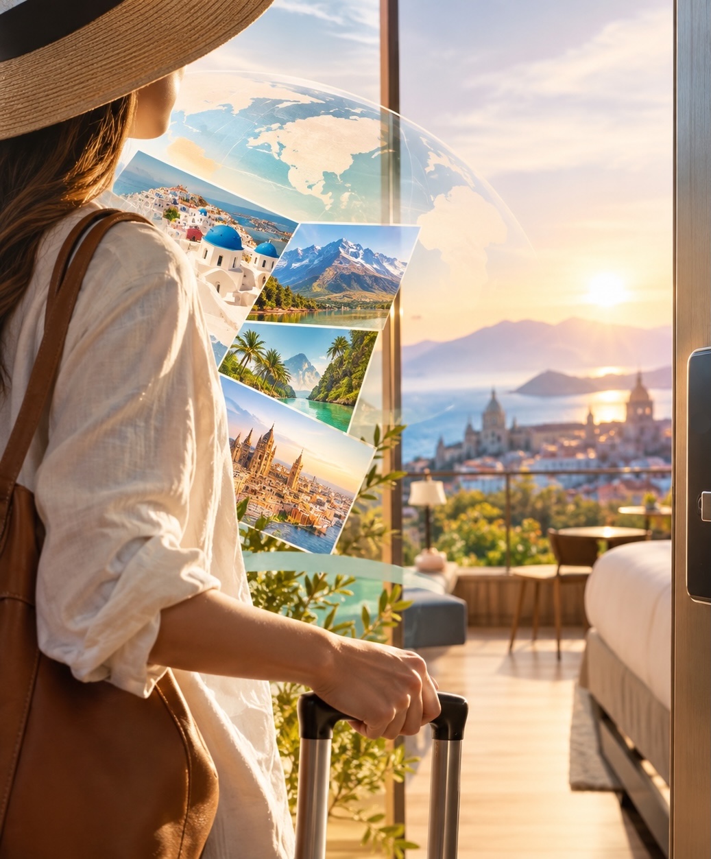 Lobby de complejo hotelero en el Caribe Mexicano con sistema integrado de registro y acceso digital