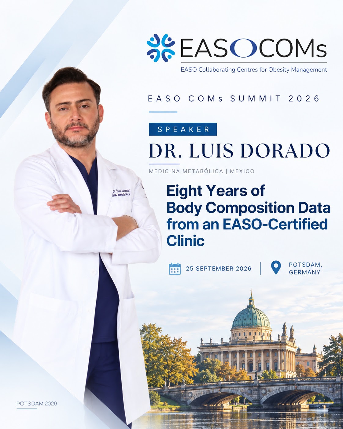 Especialista médico analizando estudios biométricos de composición corporal y metabolismo clínico