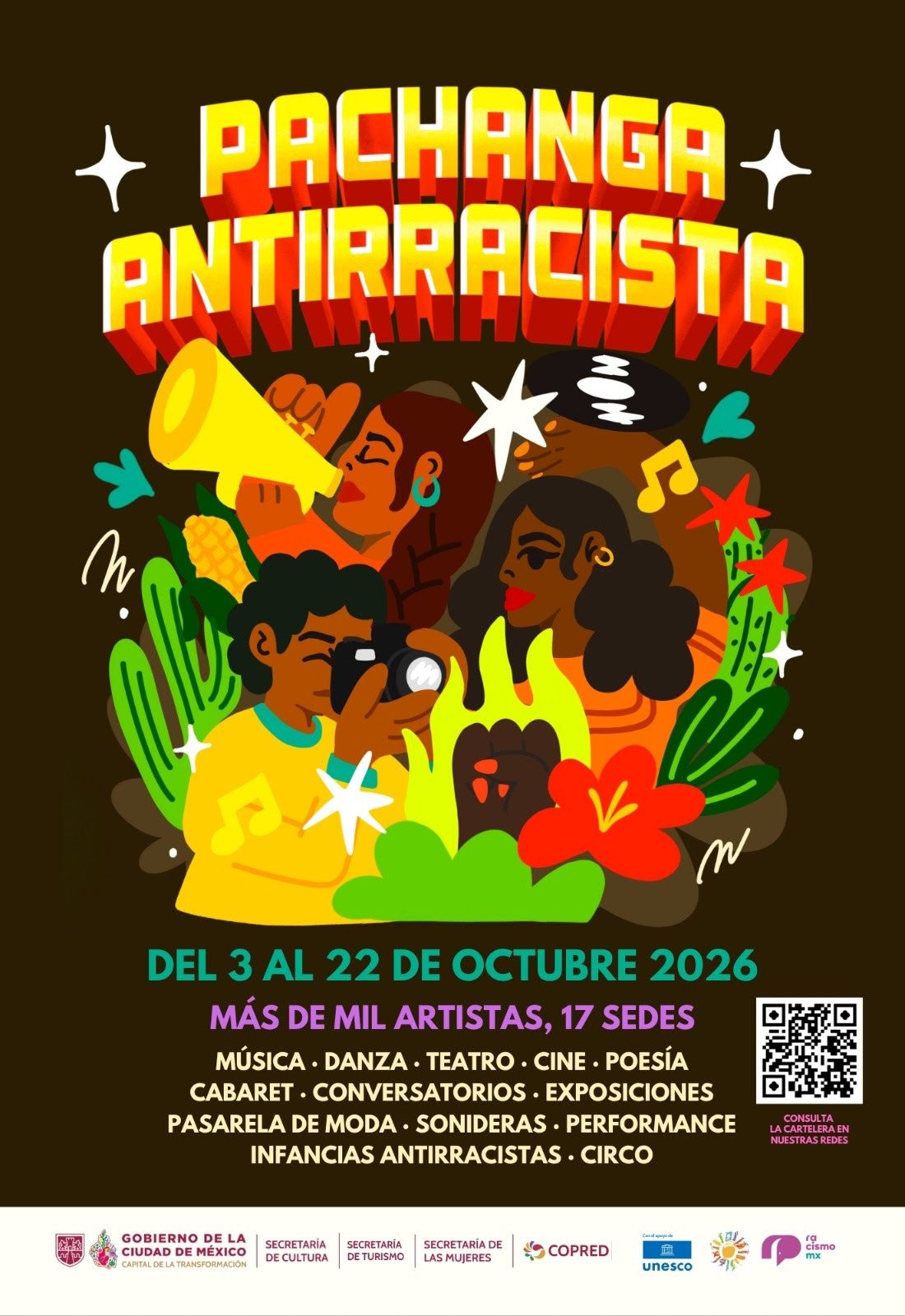 Expresión cultural y artística comunitaria en festival multidisciplinario en la Ciudad de México