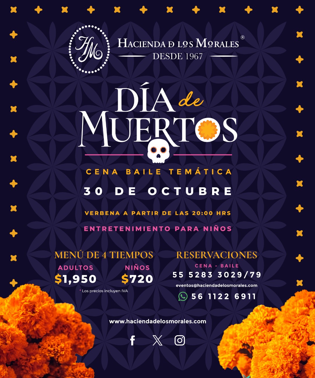 Gastronomía de temporada en la Ciudad de México: Hacienda de los Morales presenta su Festival de la Langosta y Cena Baile de Día de Muertos Alta cocina mexicana y platillos de autor en el Festival de la Langosta de Hacienda de los Morales en CDMX