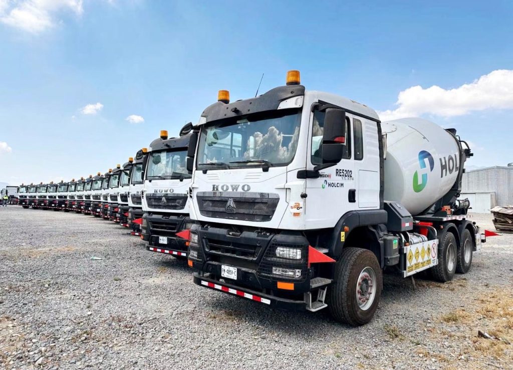 Camión revolvedora de concreto para construcción y proyectos de infraestructura urbana sostenible