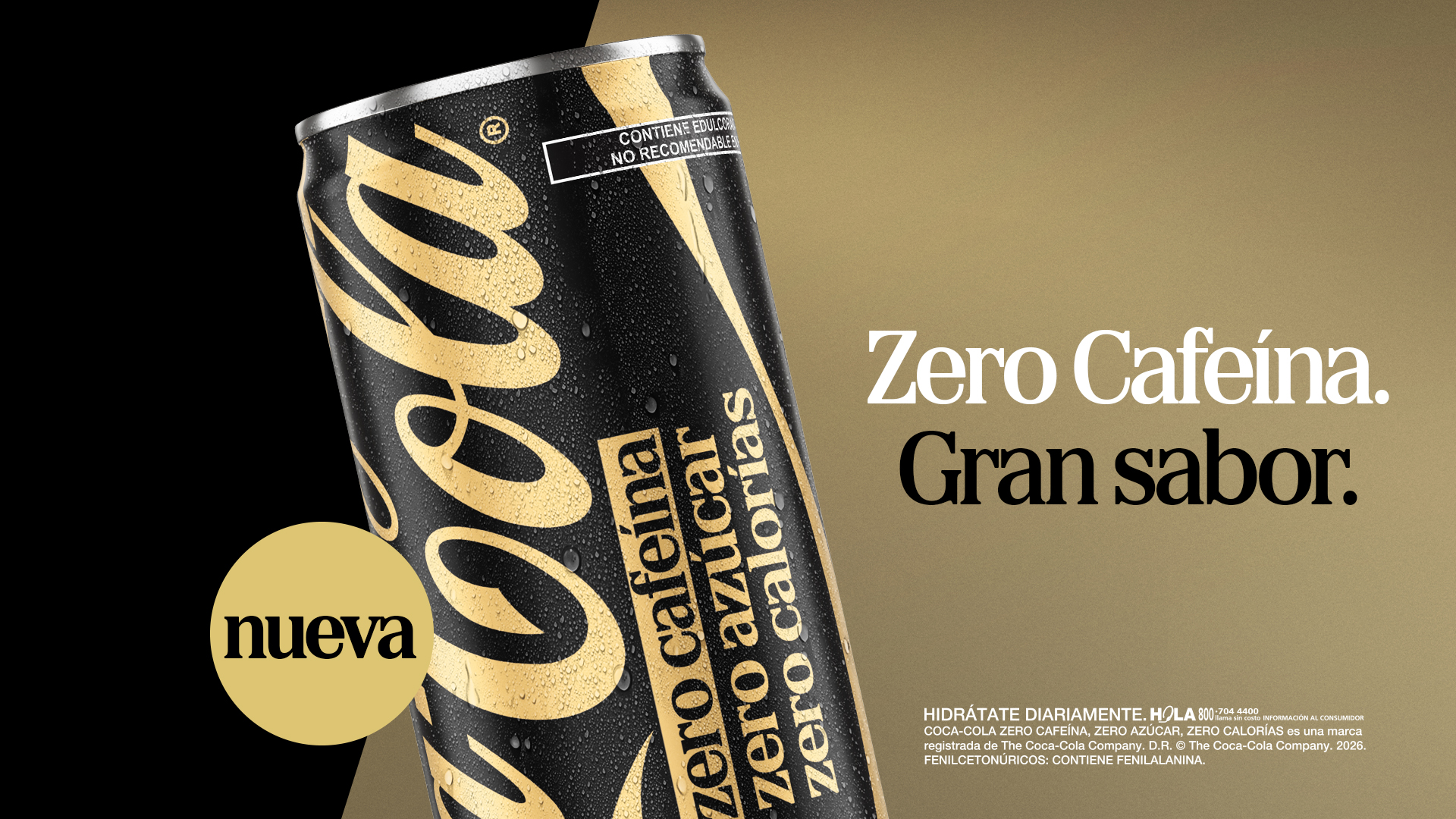 Lanzamiento de Coca-Cola Zero Sin Cafeina en Mexico bebidas sin azucar